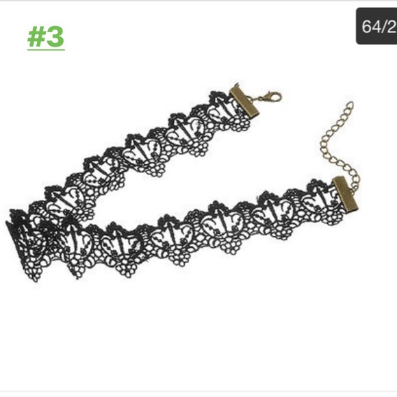 Choker Vampires Gothic Crochet Costume Lace Necklace - Picture 12 of 15